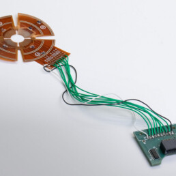 Flexible PCB prototype for wearable biosensor